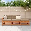 Sekcija sofa vienetai su pagalve Vaško ruda 190 x 62 x 70,5cm