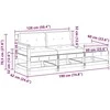 Sekcija sofa vienetai su pagalve Vaško ruda 190 x 62 x 70,5cm