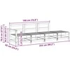 Sekcija sofa vienetai Vaško Ruda 252 x 62 x 70,5 cm