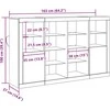 LED Bufetas Senas medis 163 x 37 x 100 cm Apdirbta mediena