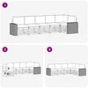 Sekcijos sofų komplektas 6 pcs Natūralus ir grietinėlė