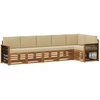 Sofa Sekcijos sofų komplektas su pagalve 5 pcs Natūrali