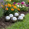 Šepečiu aptrauktas kamuolys 6 pcs Ø 7,5 cm Sidabrinė