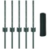 Hexagonal Fence with Post 10 x 0,4 m PVC dengtas plienas Žalia