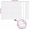 Hexagonal Fence with Post 25 x 1 m Galvanizuotas plienas