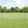 Lauko šešiakampė tvora su stulpu 10 x 0,5 m Sidabrinė Tinklelis