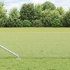 Lauko šešiakampė tvora su stulpu 10 x 0,5 m Sidabrinė Tinklelis