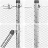 Hexagonal Fence with Post 10 x 0,5 m Galvanizuotas plienas