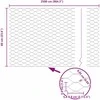Heksagoninė tvora Sidabro 0,6 x 25 m Galvanizuotas plienas