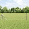 Lauko šešiakampė tvoros tvirtinimo sistema 50 x 0,8 m Sidabrinė