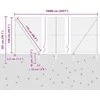 Hexagonal Fence with Post 100 x 1,5 m Galvanizuotas plienas