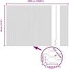 Hexagonal Fence with Post 50 x 0,4 m PVC dengtas plienas Pilka