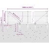 Hexagonal Fence with Post 100 x 0,6 m PVC dengtas plienas Pilka