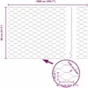 Heksagoninė tvora Pilka 0,8 x 10 m PVC