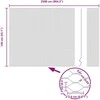 Hexagonal Fence with Post 25 x 1,4 m PVC dengtas plienas Pilka