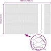 Hexagonal Fence with Post 50 x 1,5 m PVC dengtas plienas Pilka