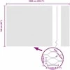 Heksagoninė tvora Pilka 1,6 x 10 m PVC