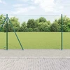 Šešiakampė tvora su betono pagrindu 25 x 1,4 m Žalia Tinklelis