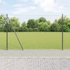 Šešiakampė tvora su betono pagrindu 50 x 1,4 m Pilka Tinklelis