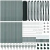 Hexagonal Fence with Post 100 x 0,6 m PVC dengtas plienas Žalia