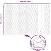 Hexagonal Fence with Post 50 x 1,2 m PVC dengtas plienas Žalia