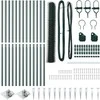 Hexagonal Fence with Post 25 x 1,4 m PVC dengtas plienas Žalia