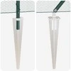 Hexagonal Fence with Post 50 x 1,4 m PVC dengtas plienas Žalia