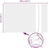 Hexagonal Fence with Post 10 x 1,5 m PVC dengtas plienas Žalia