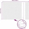 Heksagoninė tvora Žalia 0,4 x 25 m PVC
