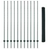 Hexagonal Fence with Post 25 x 1,5 m PVC dengtas plienas Žalia