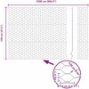 Hexagonal Fence with Post 25 x 1,2 m PVC dengtas plienas Žalia