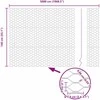 Heksagoninė tvora 1,4 x 50 m Galvanizuotas plienas Sidabrinė