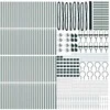 Hexagonal Fence with Post 100 x 1,5 m PVC dengtas plienas Žalia