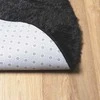 Mexen Shaggy tipo kilimas, NAVARRA, 120x120 cm, juodos, poliesteris