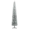 Siaura Kalėdų eglutė su stovu ir sniegu, 300cm, PVC