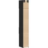 Oppbevaringsskap 2 pcs Juodas ąžuolas 30 x 42,5 x 225 cm