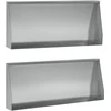 Sienelė 2 vnt. 100 x 12 x 30 cm Galvanizuotas plienas Sidabrinė