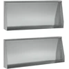 Sienelė 2 vnt. 100 x 12 x 50 cm Galvanizuotas plienas Sidabrinė