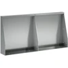 Sienelė 2 vnt. 40 x 12 x 40 cm Galvanizuotas plienas Sidabrinė