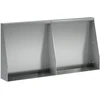 Sienelė 2 vnt. 40 x 12 x 40 cm Galvanizuotas plienas Sidabrinė