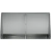 Sienelė 2 vnt. 40 x 12 x 50 cm Galvanizuotas plienas Sidabrinė