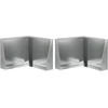 Sienelė 2 vnt. 50 x 50 x 50 cm Galvanizuotas plienas Sidabrinė