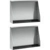 Sienelė 2 vnt. 60 x 12 x 30 cm Galvanizuotas plienas Sidabrinė