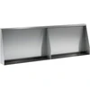 Sienelė 2 vnt. 60 x 12 x 30 cm Galvanizuotas plienas Sidabrinė