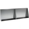 Sienelė 2 vnt. 60 x 12 x 40 cm Galvanizuotas plienas Sidabrinė