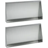 Sienelė 2 vnt. 80 x 12 x 30 cm Galvanizuotas plienas Sidabrinė