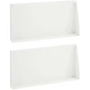 Sienelė 2 vnt. 80 x 12 x 40 cm Plienas Balta