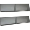 Sienelė 4 vnt. 100 x 12 x 50 cm Galvanizuotas plienas Sidabrinė