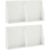 Sienelė 4 vnt. 40 x 12 x 30 cm Plienas Balta