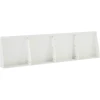 Sienelė 4 vnt. 40 x 12 x 30 cm Plienas Balta